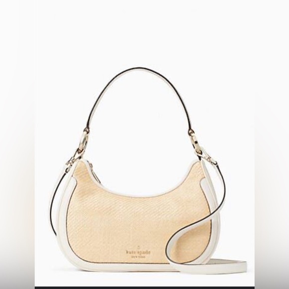 kate spade Handbags - Kate Spade Leila Woven Straw Shoulder Bag. Rare! NWT